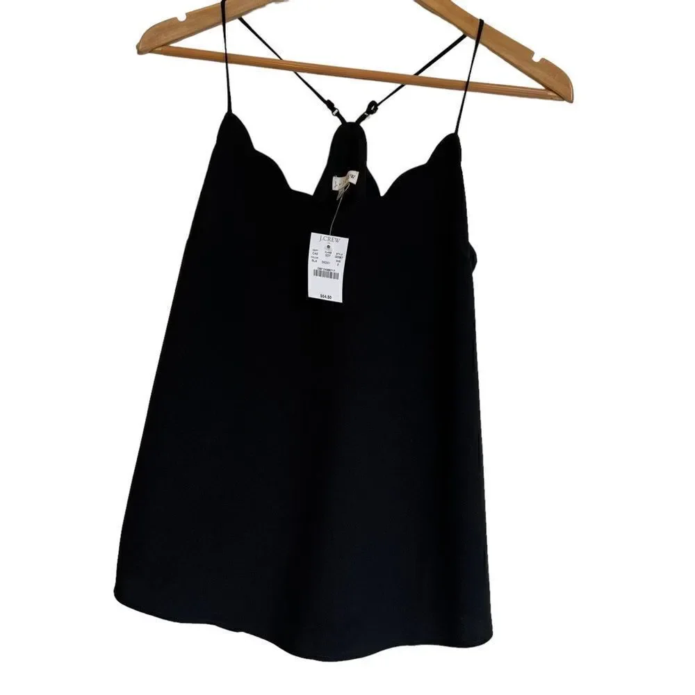 NWT J. By J. Crew Scallop Racer Back Cami size 2
